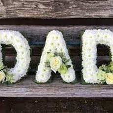 DAD Tribute massed letters