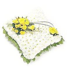 Classic Cushion with Yellow Corsage