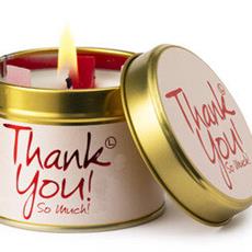 Thank You Scented Lily Flame Candle