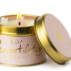 Congratulation Scented Lily Flame Candle